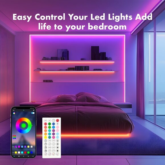 Neon Rope Lights 32.8FT RGB LED Strip Lights‎ App Control Remote - Picture 3 of 7
